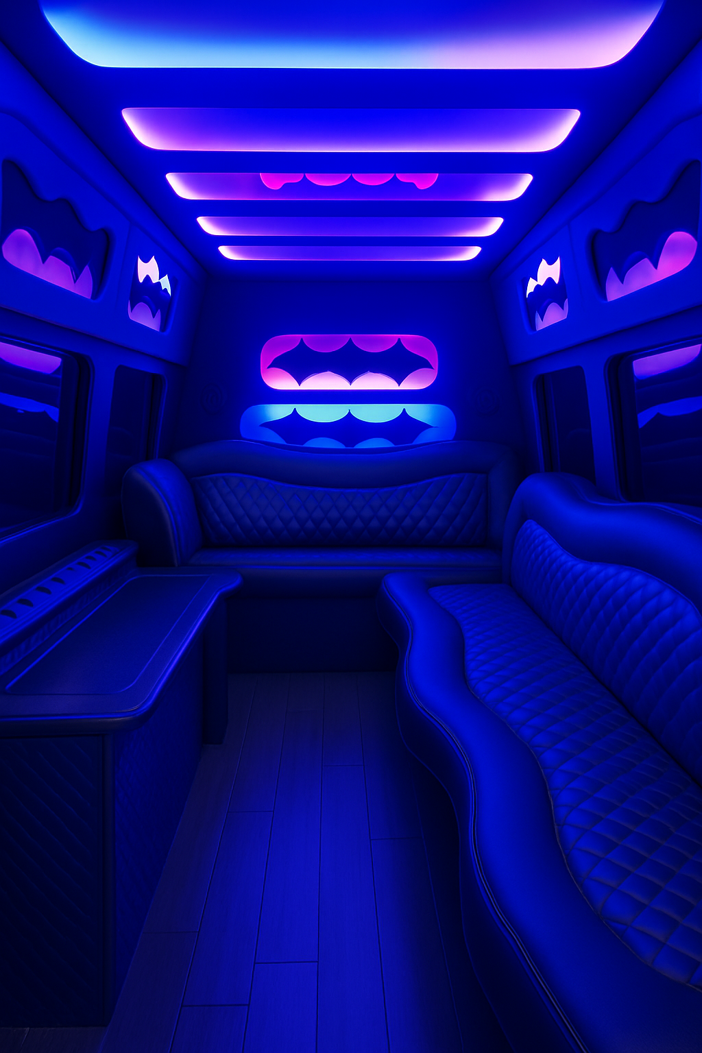 10 Passenger Limo Sprinter interior