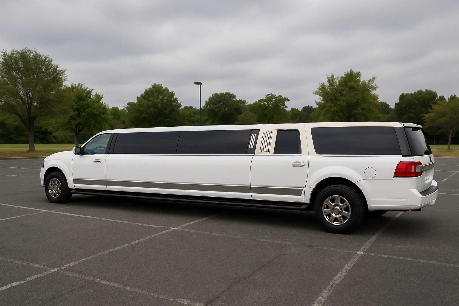 14 Passenger Lincoln Navigator SUV Stretch Limousine exterior