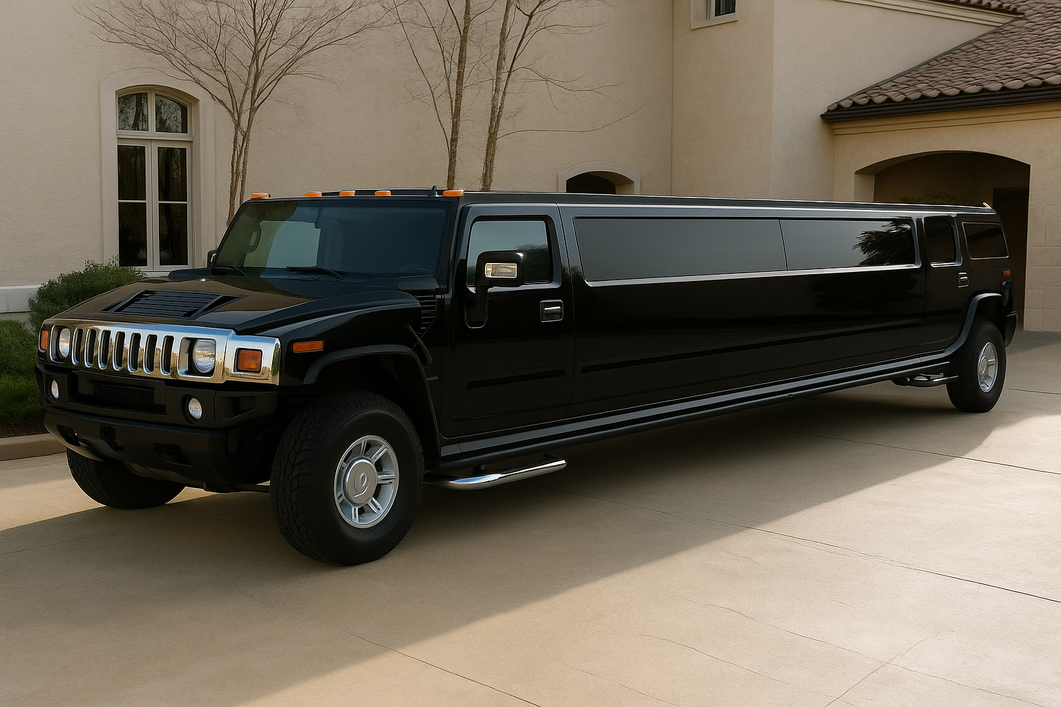 Stretch Limousines exterior available in San Diego