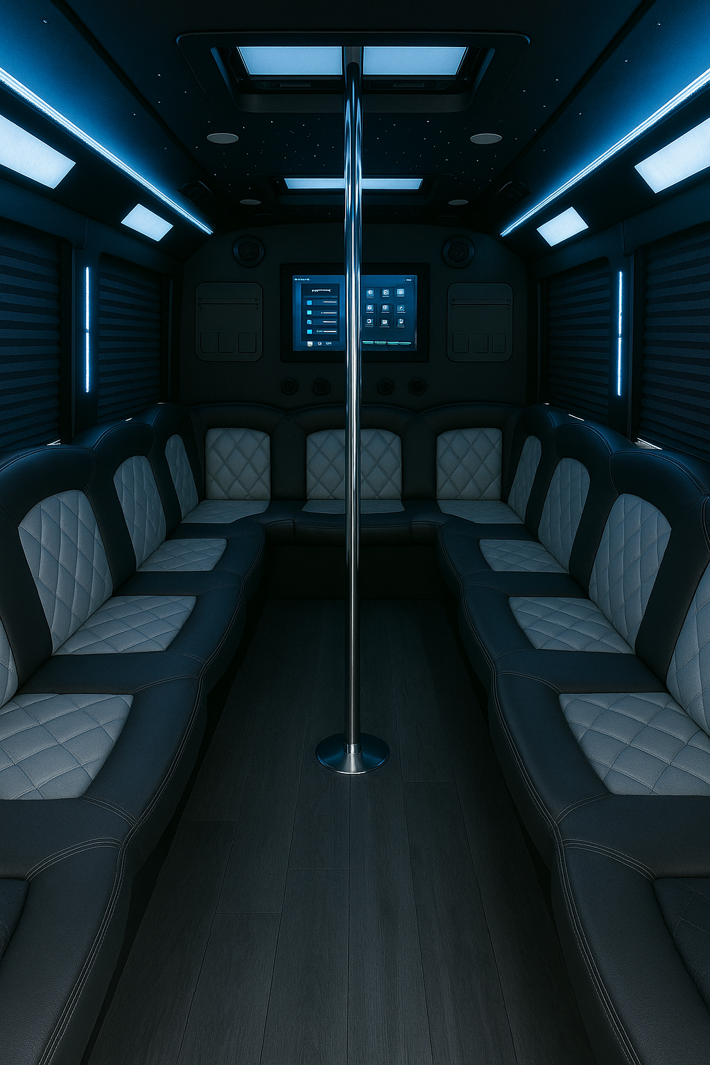 Party Buses interior available in San Diego